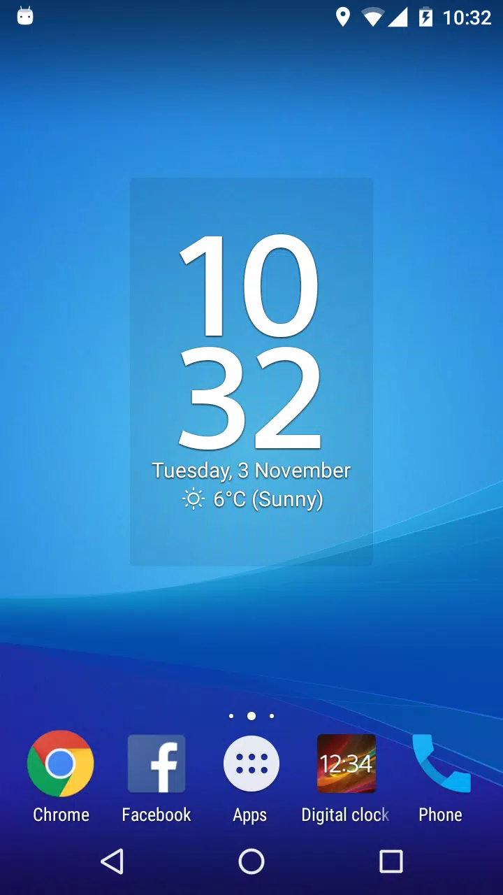 Digital Clock Widget Xperia Screenshot 2