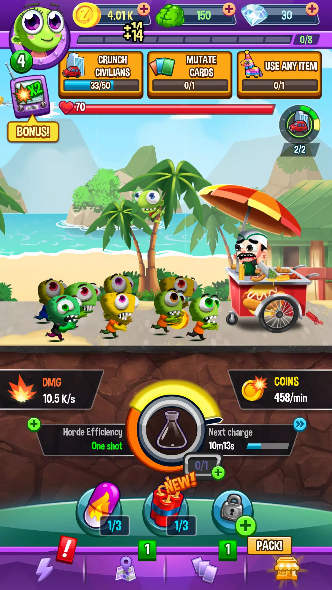 Idle Rush : Zombie Tsunami Screenshot 0