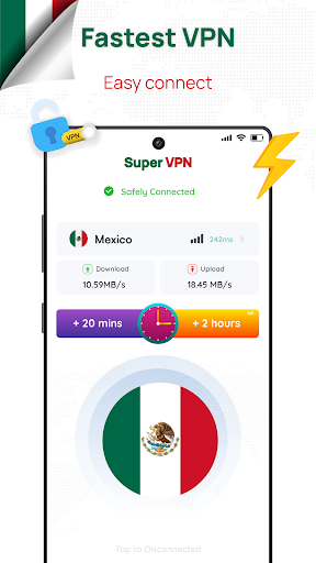 Mexico VPN - Get Mexican IP 螢幕截圖 0