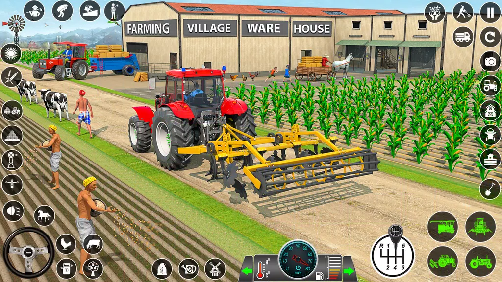 Farming Games: Tractor Driving Schermafbeelding 0