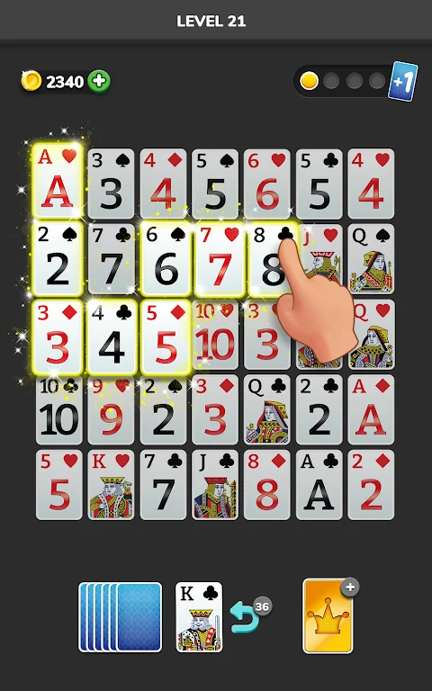 Solitaire 3D - Tripeaks Puzzle Tangkapan skrin 2