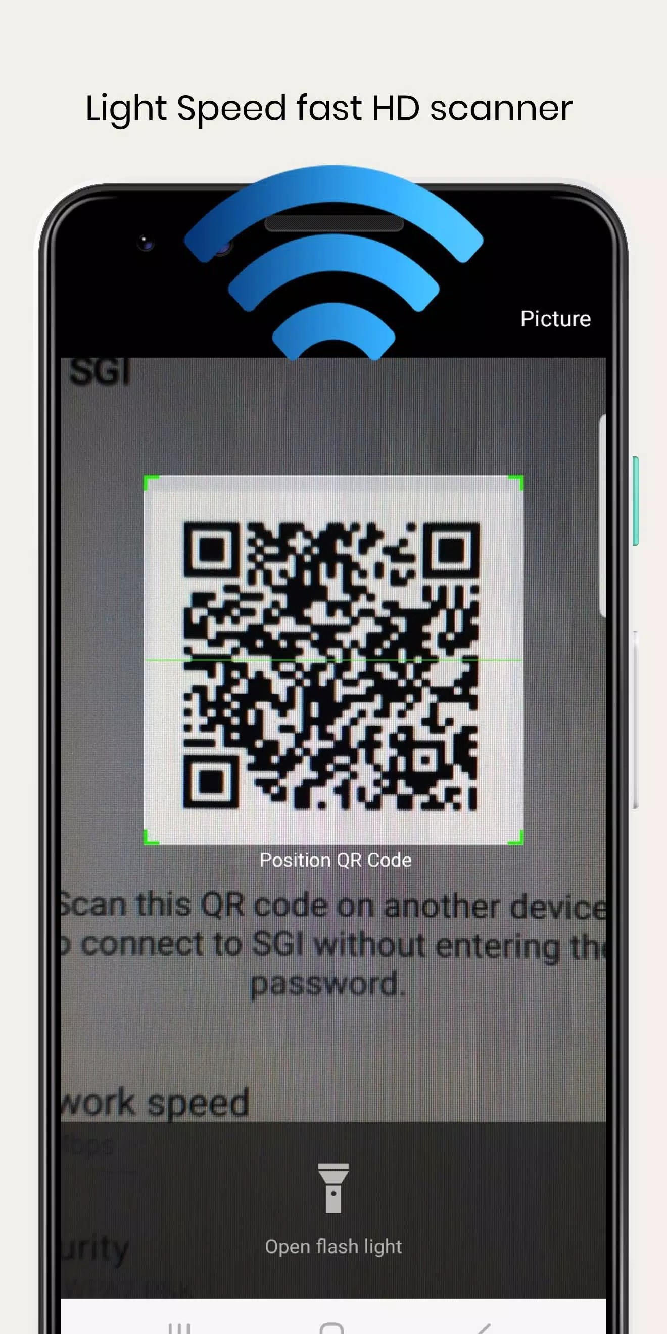 WiFi QrCode Password scanner Screenshot 1