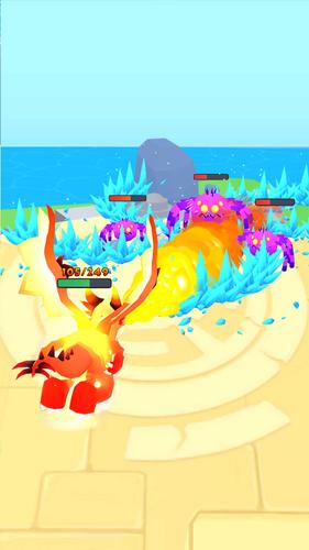 Monster Evolution Run & Battle Captura de tela 1
