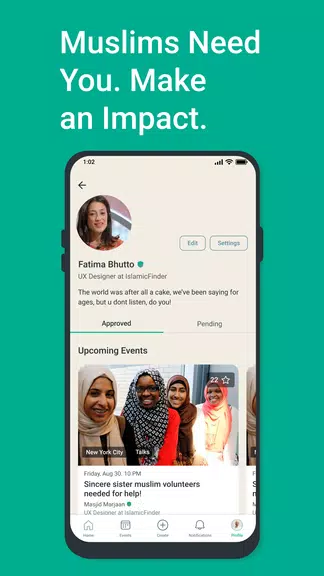 Schermata Muslims: Events & Discussions 3