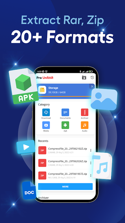 Pro 7-Zip, Unzip Rar Extractor ဖန်သားပြင်ဓာတ်ပုံ 2