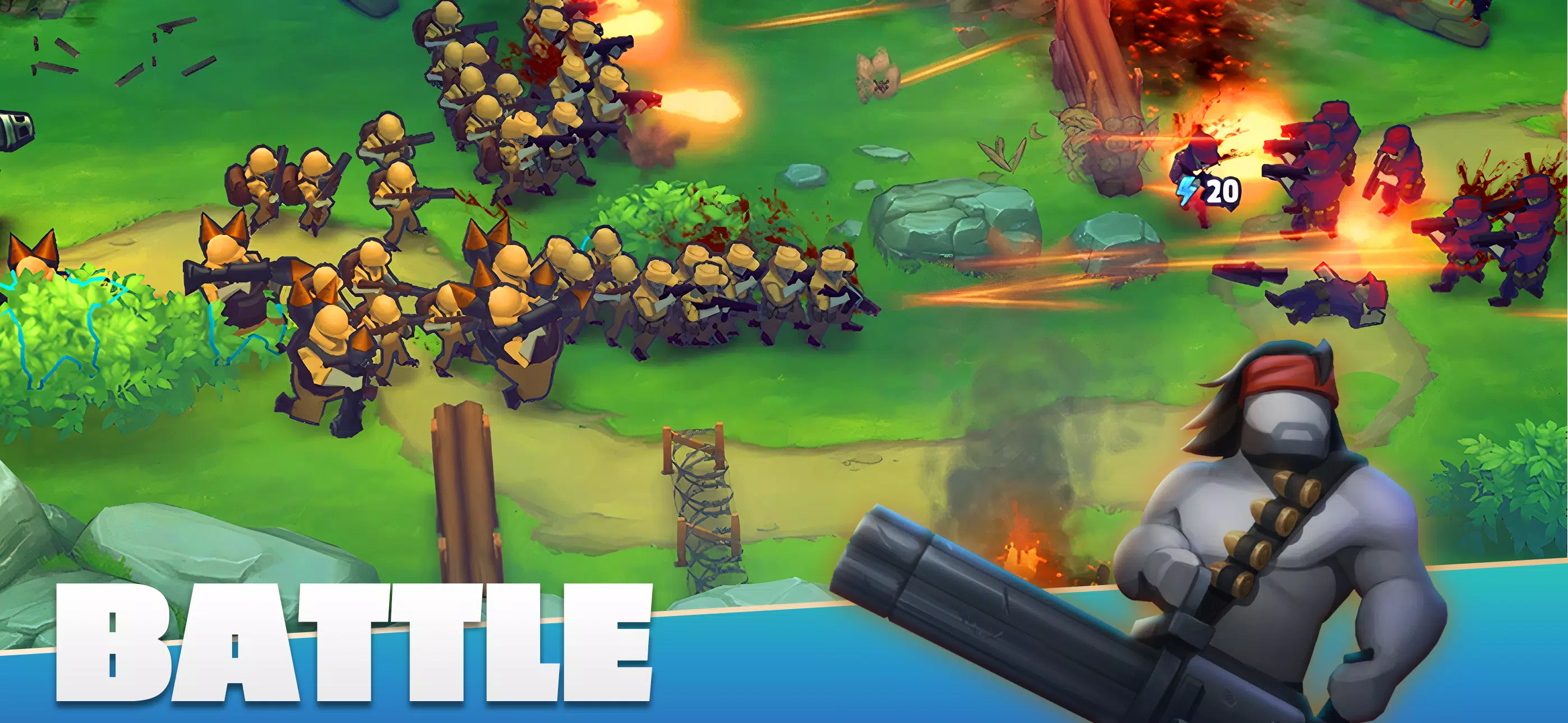 GUNS UP! Mobile War Strategy ဖန်သားပြင်ဓာတ်ပုံ 0