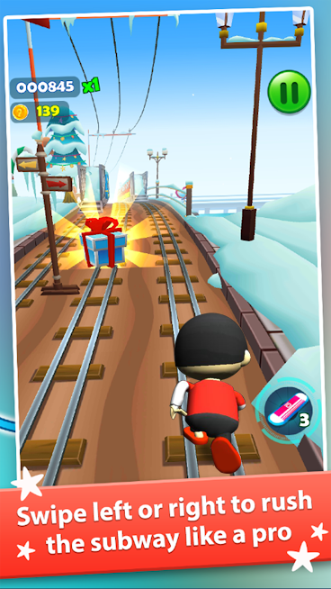 Subway Ryan Rush Runner 3D Tangkapan skrin 0