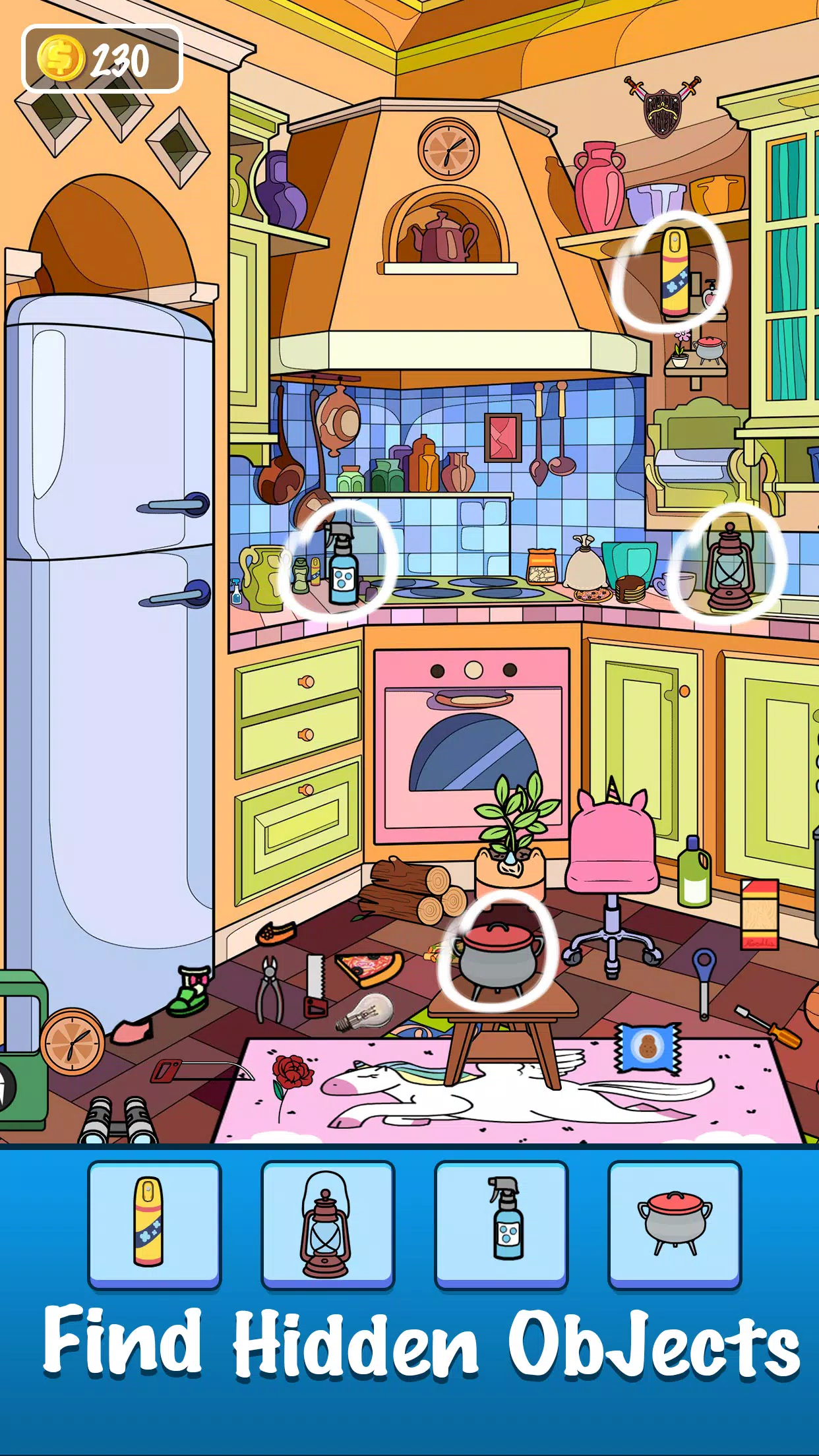 Find Tidy Hidden Objects Game Schermafbeelding 0