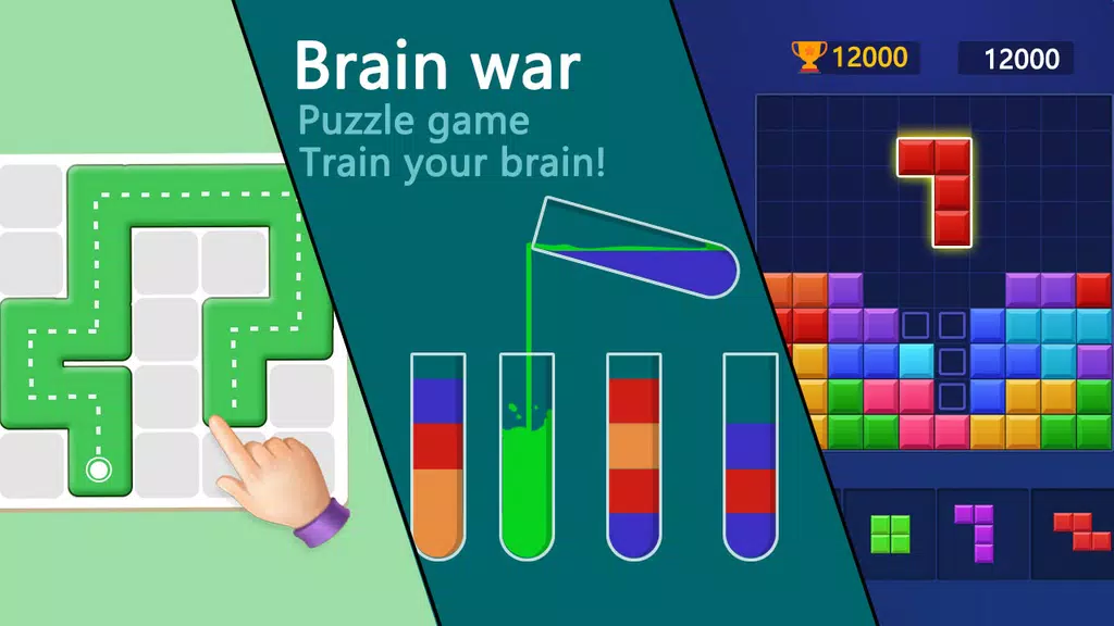 Brain war - puzzle game スクリーンショット 0