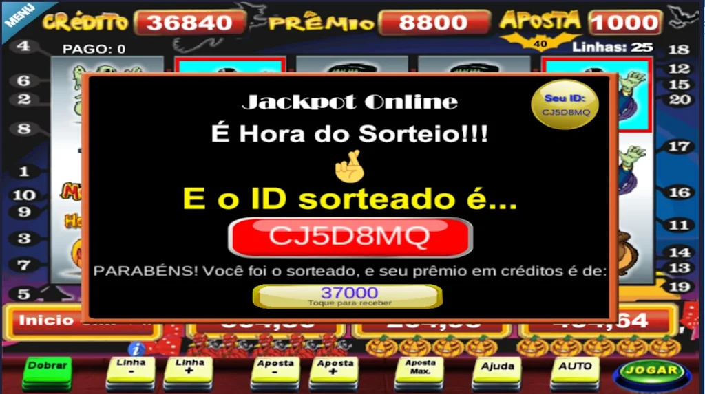 Halloween Caça Niquel Slot Ảnh chụp màn hình 1