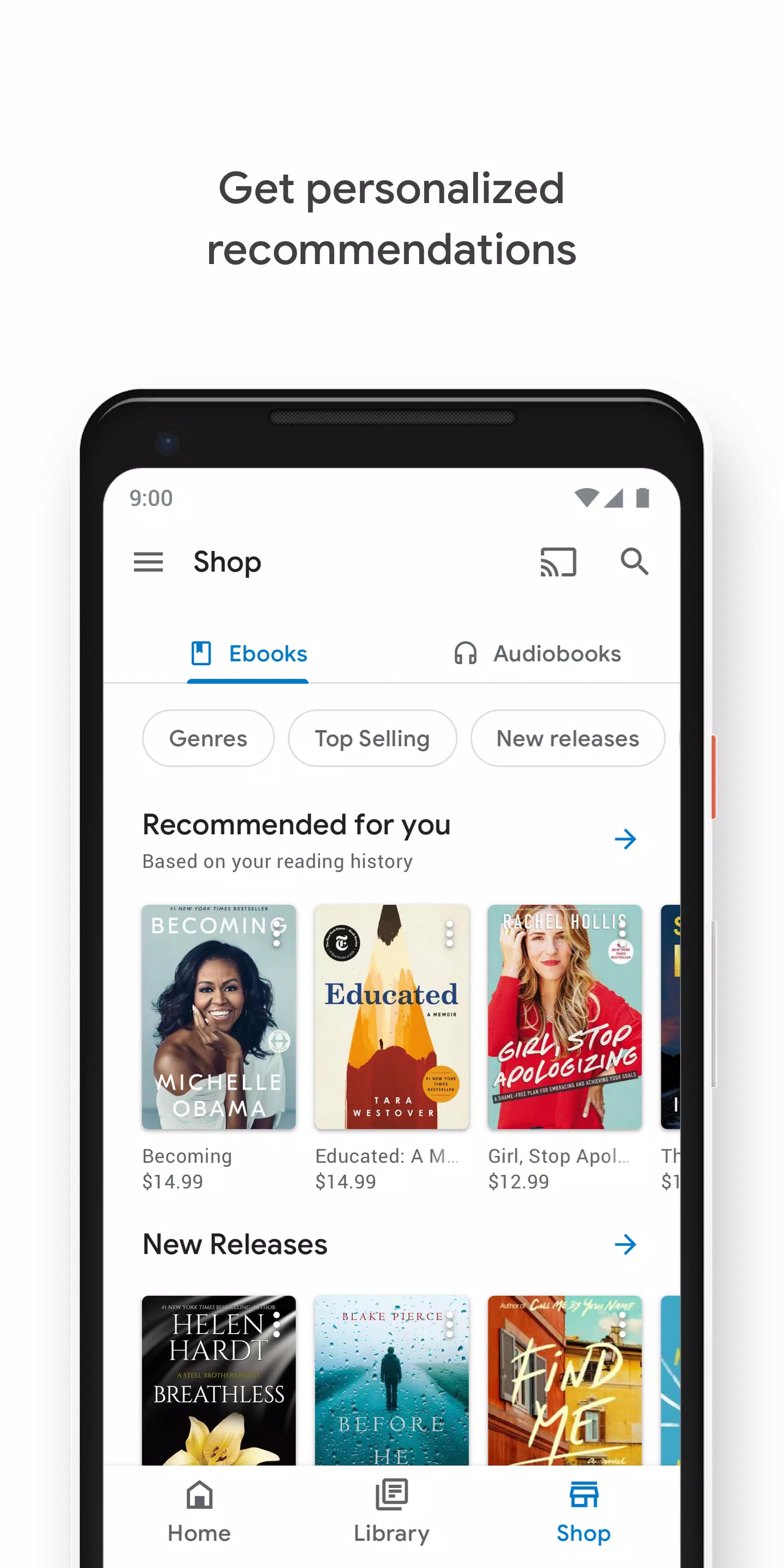 Google Play 북 - 전자책, 만화 및 오디오북 스크린샷 0