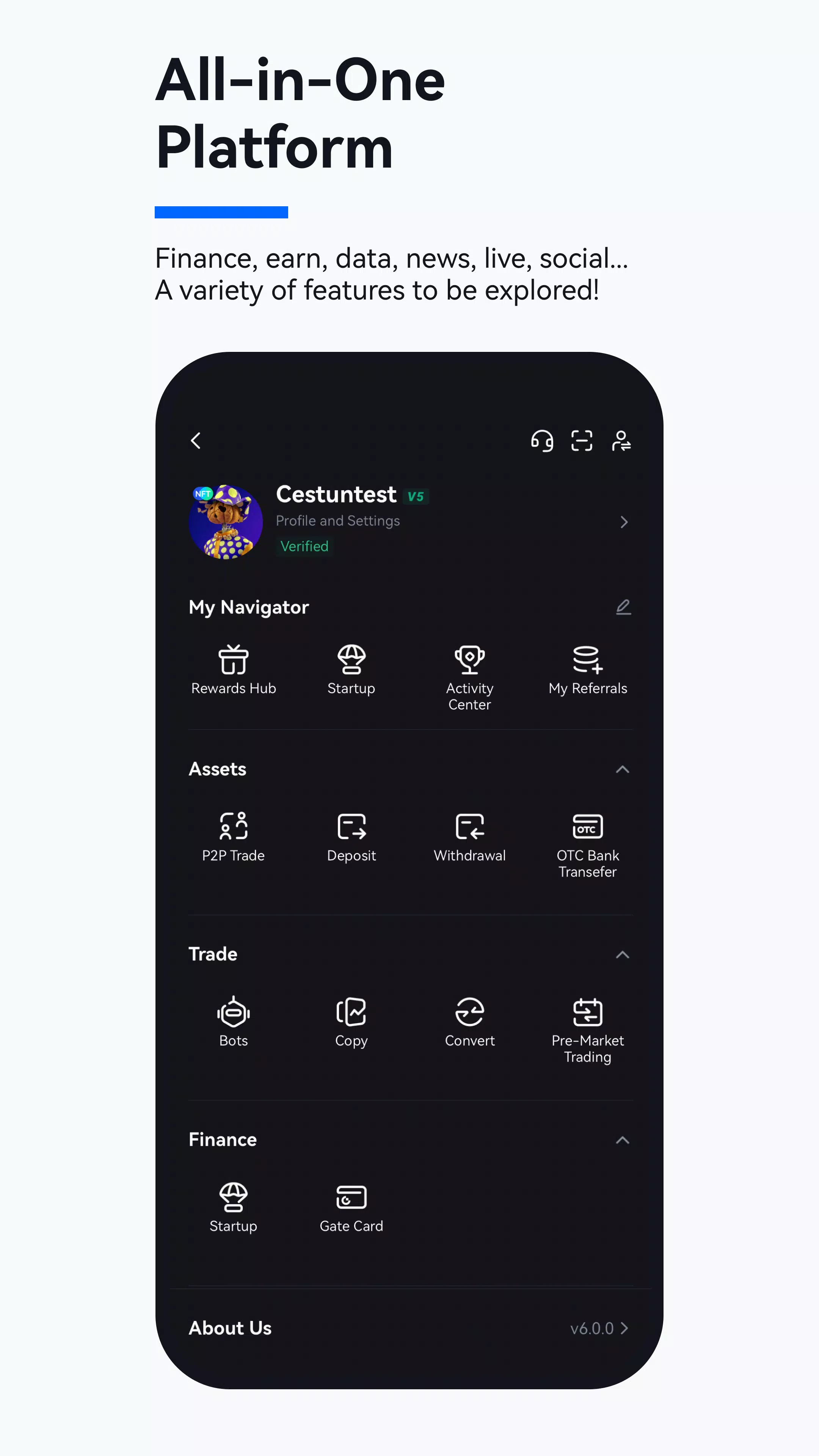 Gate.io 交易所 - 購買比特幣和千種虛擬貨幣 螢幕截圖 3