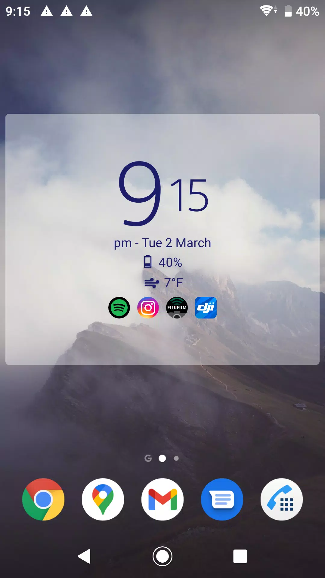 Digital Clock Widget Xperia Screenshot 1