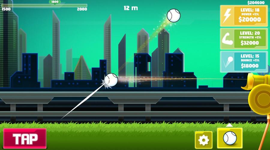 Flick Hit Baseball : Home Run Captura de pantalla 0