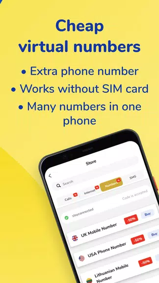 MoreMins: Temp Number & eSIM স্ক্রিনশট 2