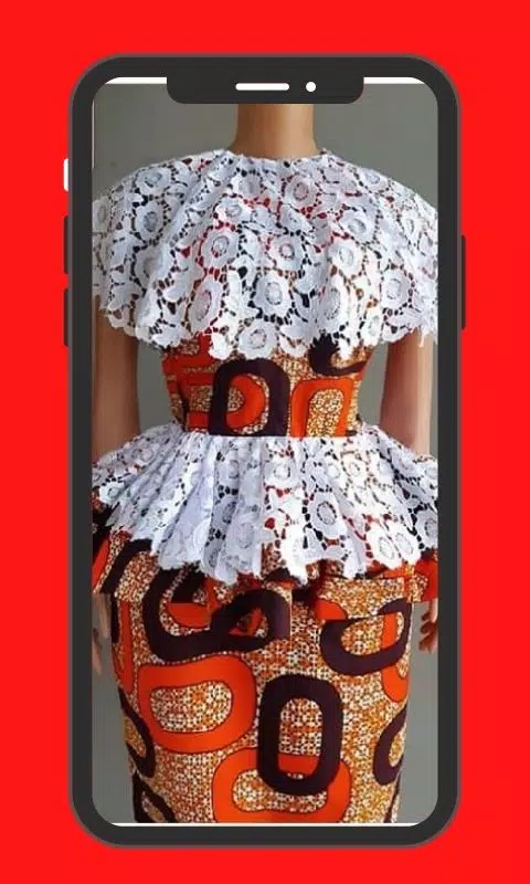 Ankara and Lace Combo Styles Screenshot 2