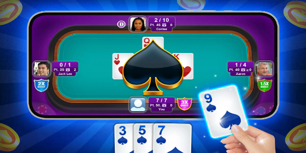 Spades - Offline Fun Card Game ภาพหน้าจอ 2