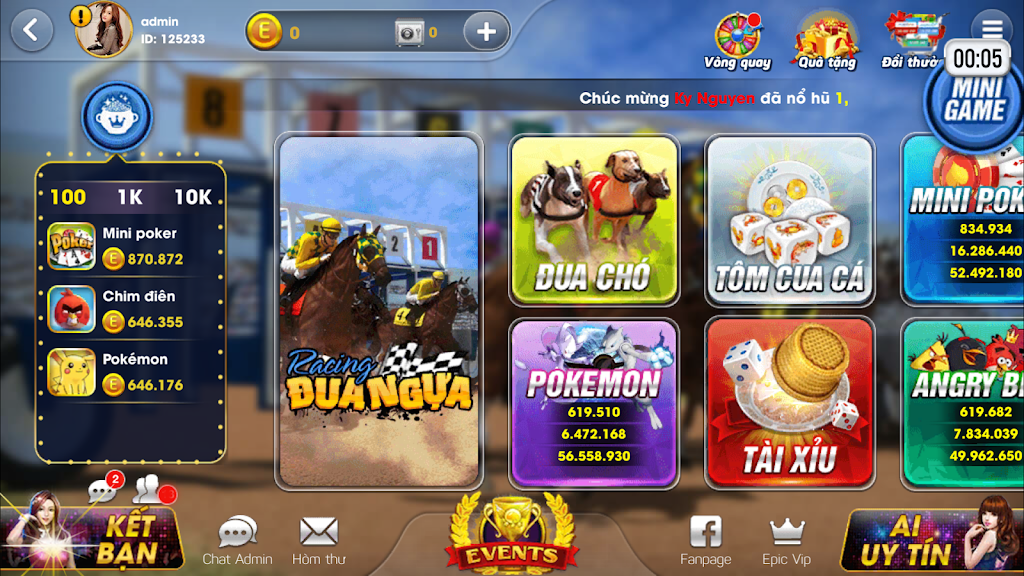 Epic JackPot: Đại gia Game bai Club Captura de pantalla 0