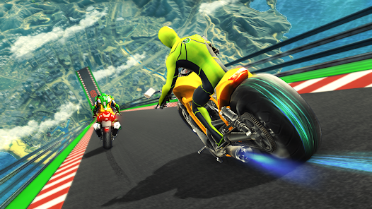 Schermata Super Hero Bike: Racing Game 0