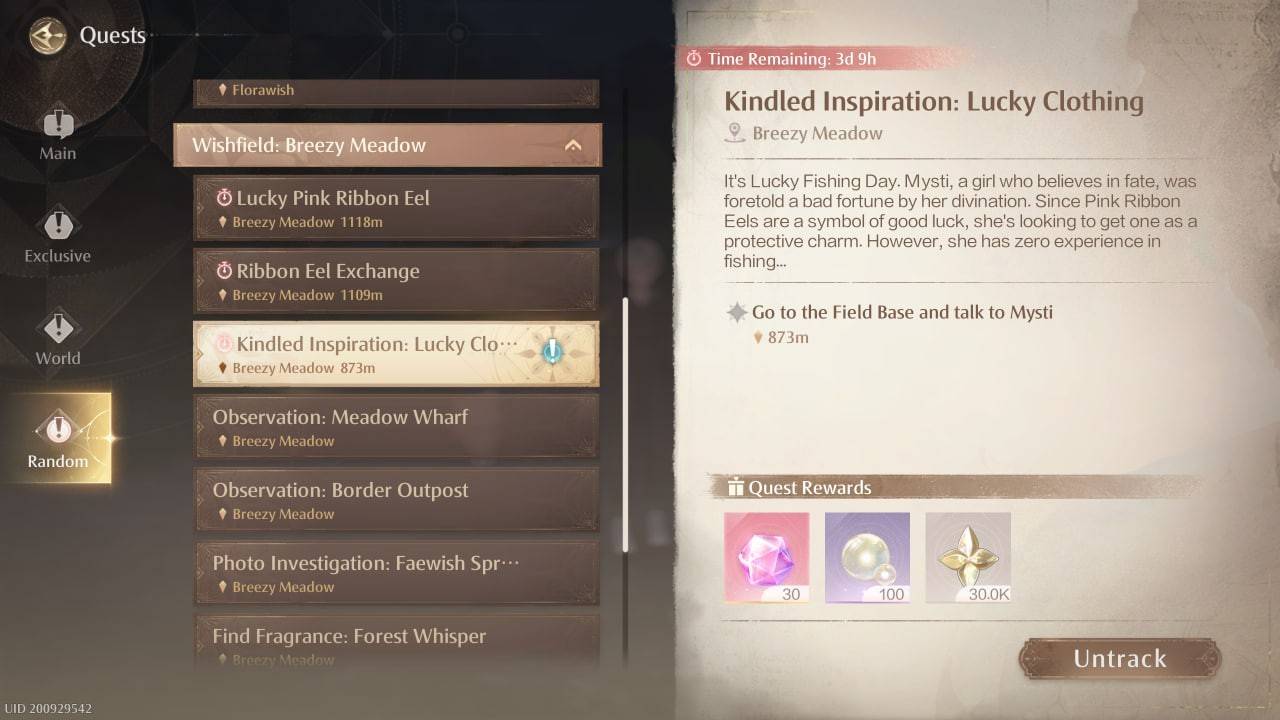 Kindled Inspiration Quest Requirements