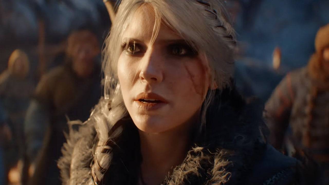 Ciri sa isang pagbaril mula sa opisyal na The Witcher 4 Cinematic Reveal Trailer