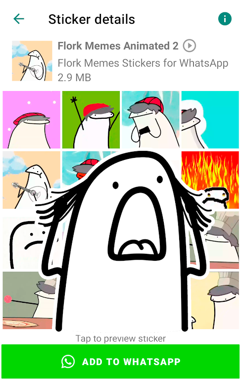 Flork memes stickers WASticker スクリーンショット 1