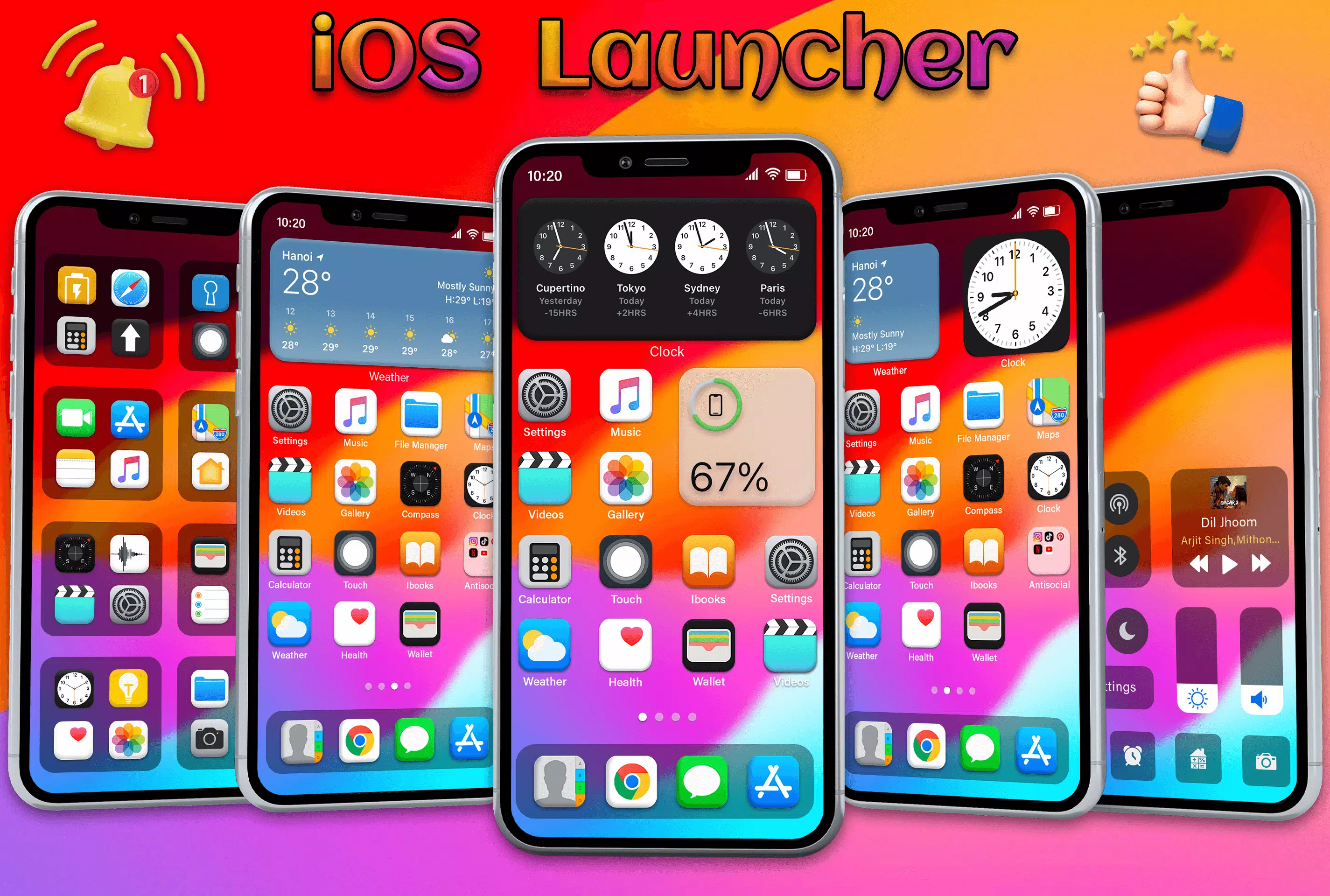IOS Launcher - iOS 17 Pro স্ক্রিনশট 0