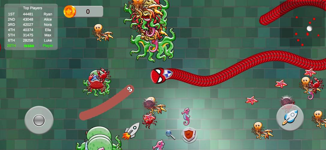 Snake Zone.io Slither Worm Capture d'écran 3