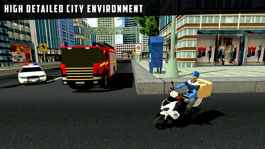 City Courier Delivery Rider Captura de tela 1