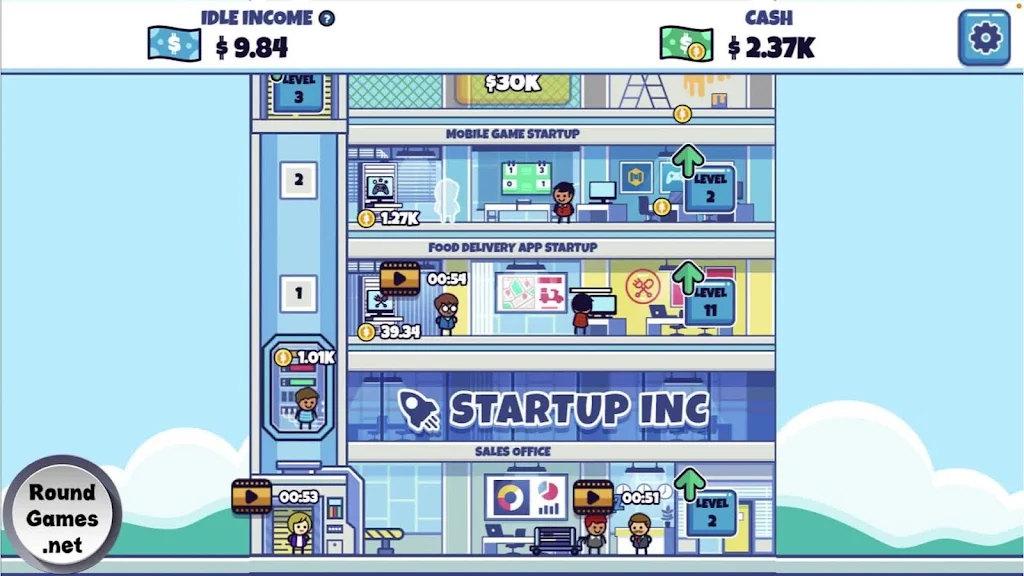 Idle Startup Tycoon Tangkapan skrin 0