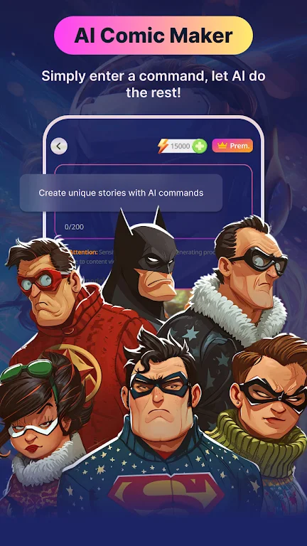 Comickey - AI Comic Maker Tangkapan skrin 0