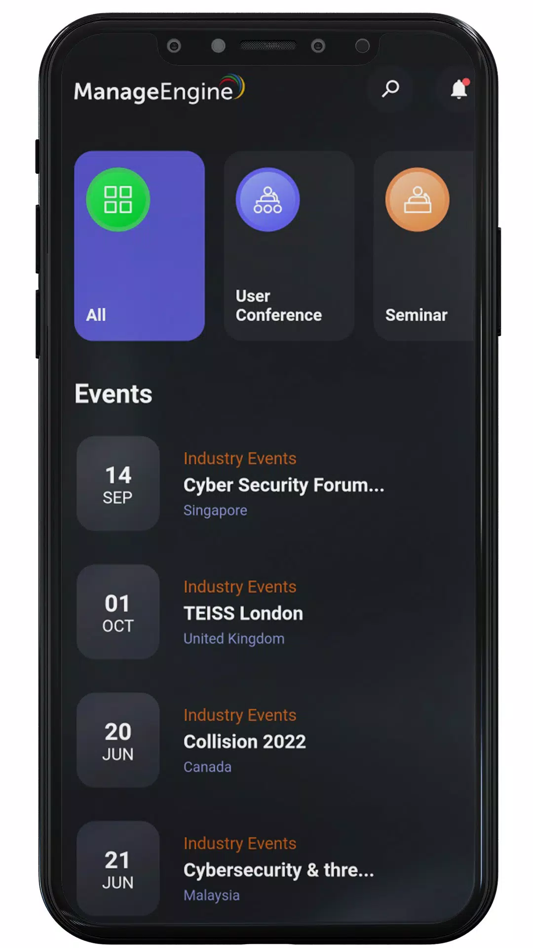 ManageEngine Events应用截图第1张