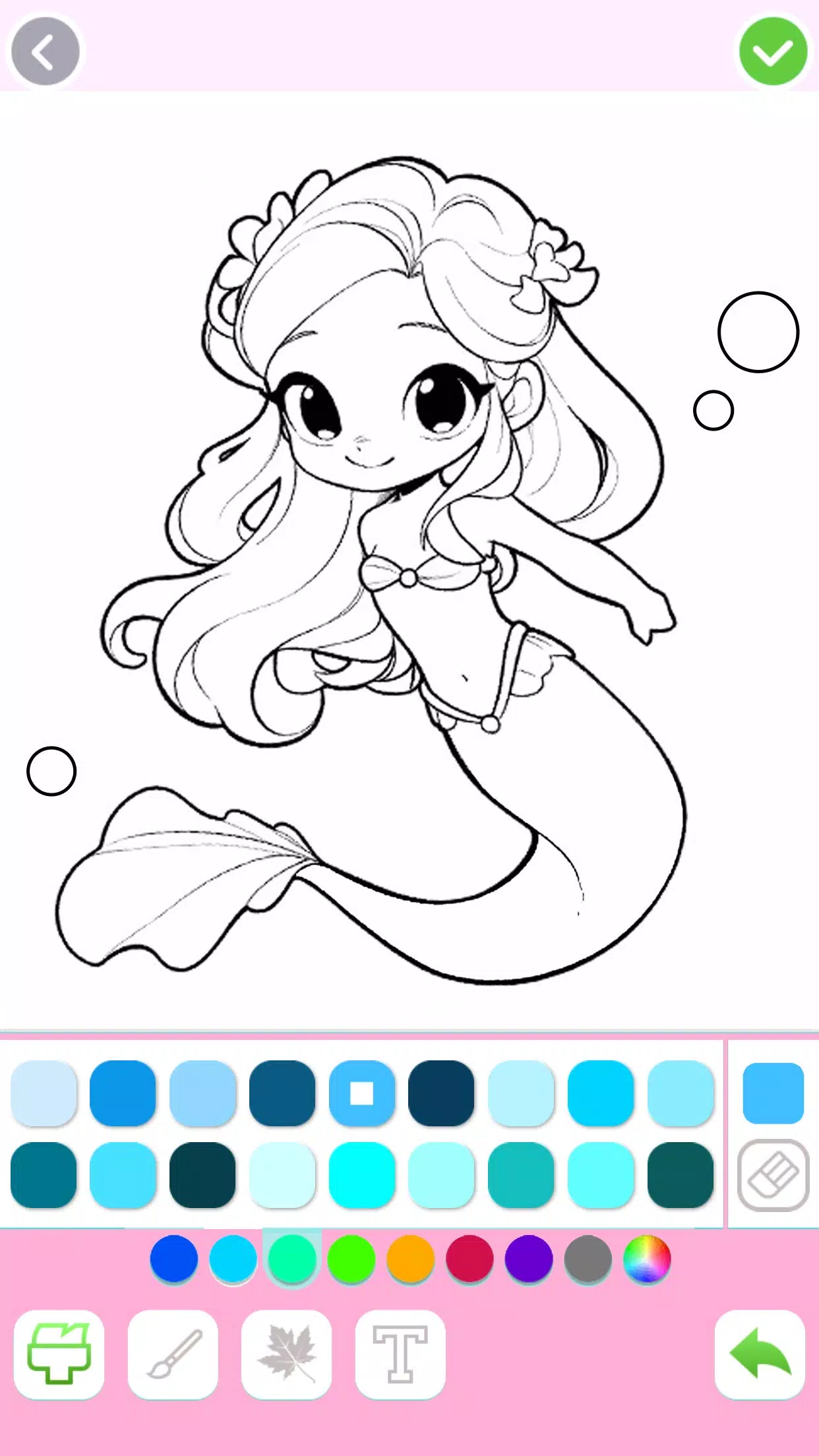 Mermaid Coloring:Mermaid games Zrzut ekranu 2