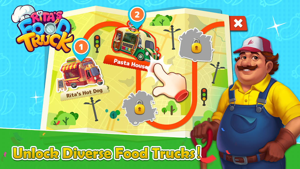 Rita’s Food Truck:Cooking Game Mod 스크린샷 1