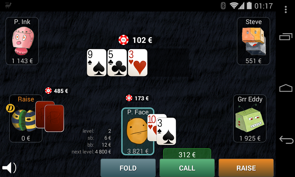 Bots Don’t Bluff Offline Poker スクリーンショット 0