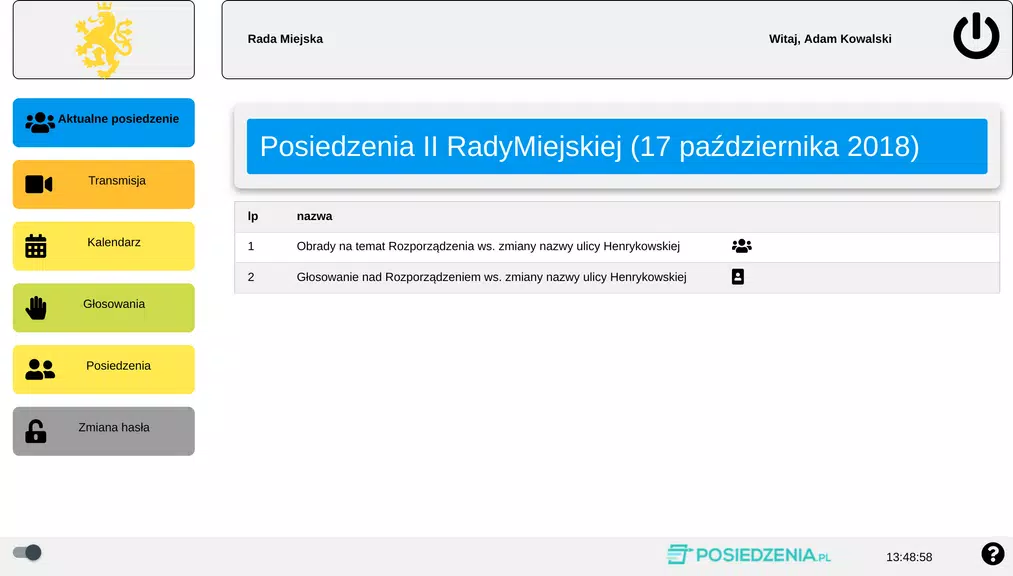 Posiedzenia.pl 螢幕截圖 3