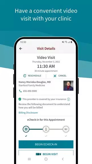 Stanford Health Care MyHealth Capture d'écran 1