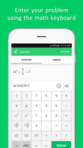 Cymath - Math Problem Solver Captura de tela 2