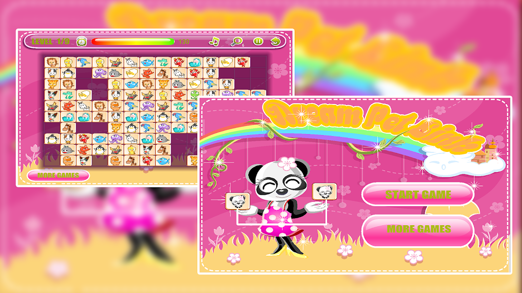Dream Pet Link: Animal Mahjong Connect Captura de pantalla 0