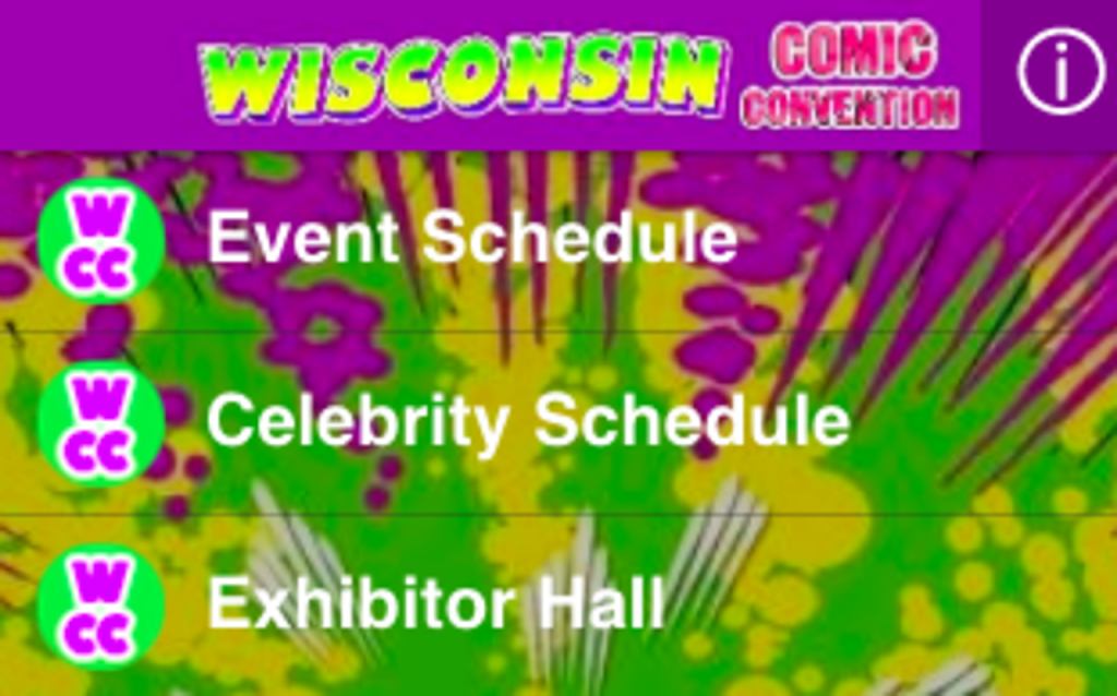 Wisconsin Comic Convention Schermafbeelding 2