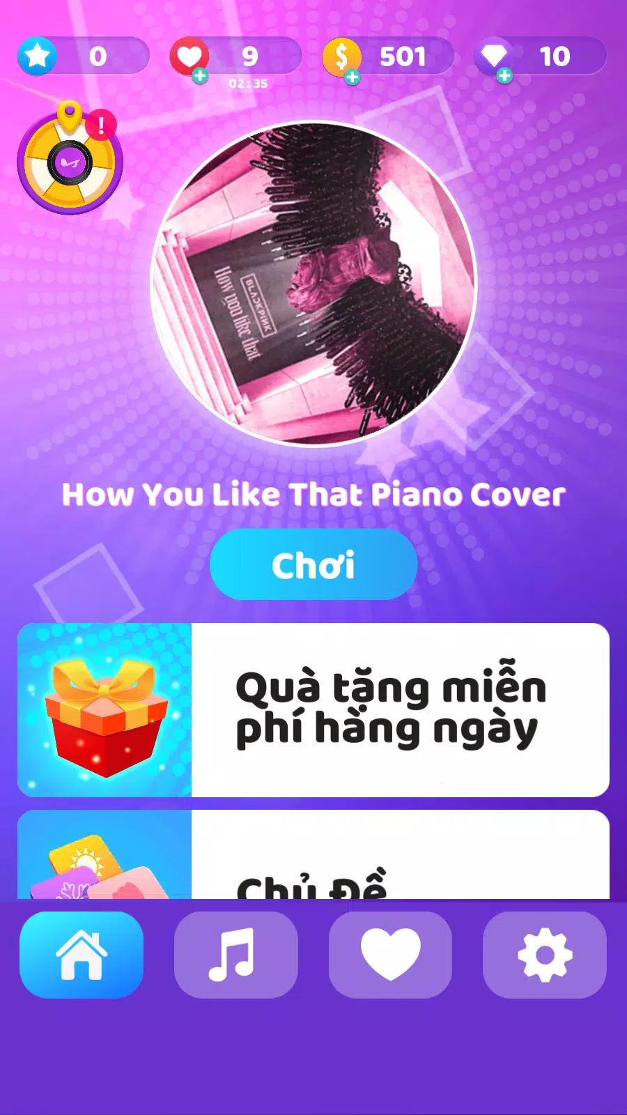 Pink Piano Tiles Kpop 2025 螢幕截圖 1