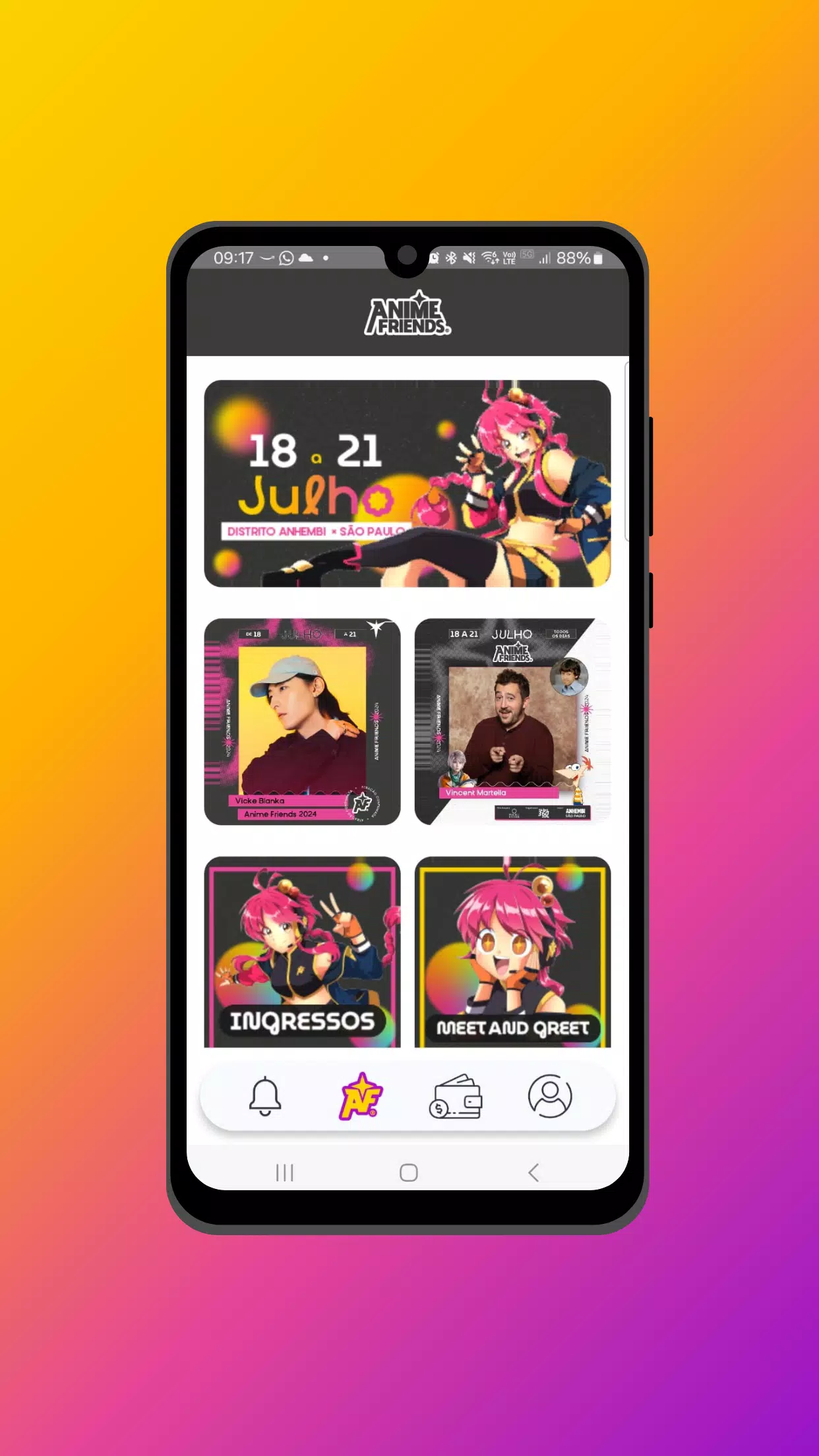 App Anime Friends 螢幕截圖 1