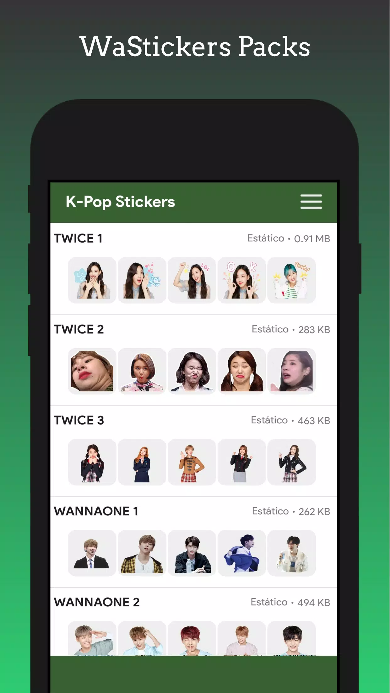 Stickers - KPop Korean BT24 螢幕截圖 3