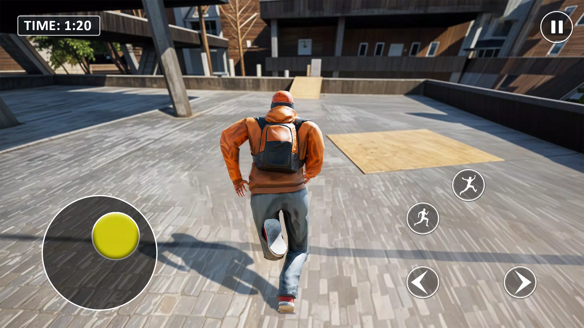 Go Up Rooftop Run Parkour Game Скриншот 1