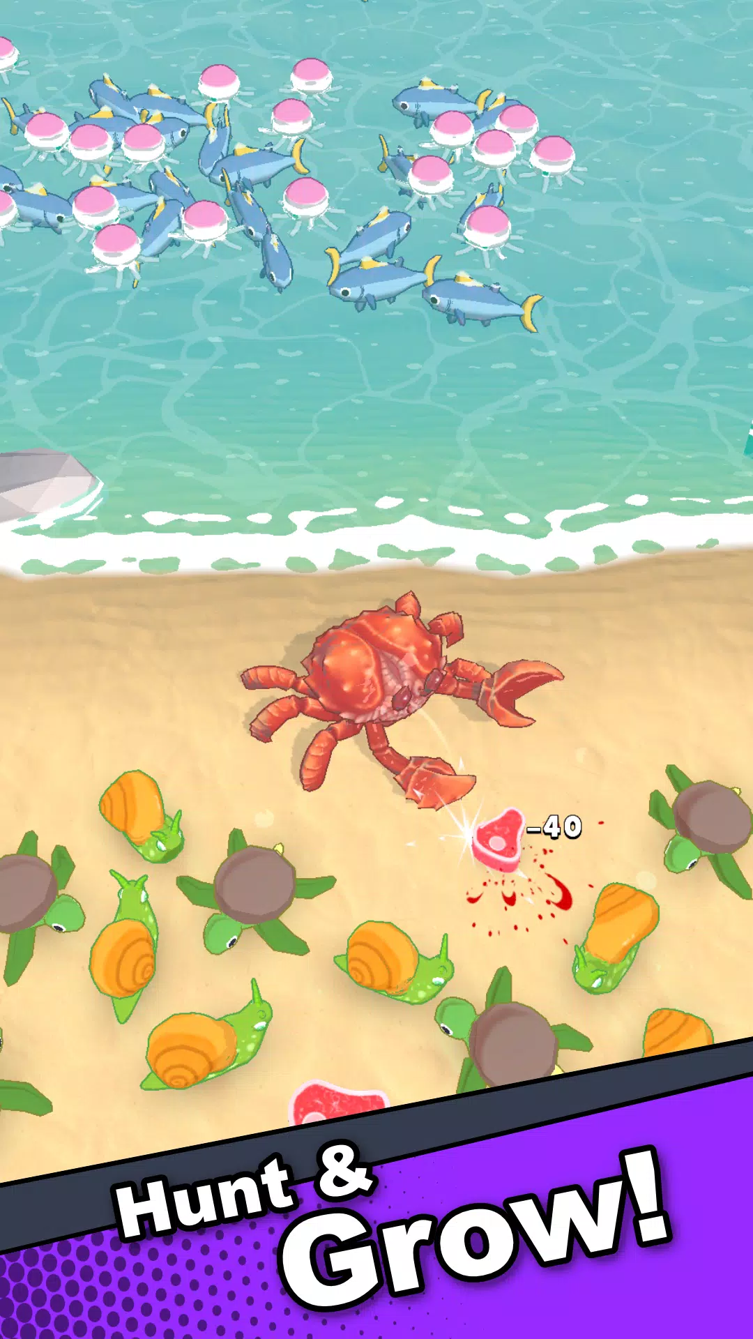 Crab Life - Idle Rpg Tangkapan skrin 2