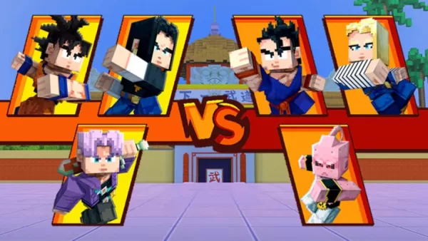 Minecraft DBZ DLC 格闘画面