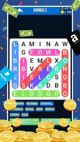 Make Money: Word Search Captura de pantalla 1