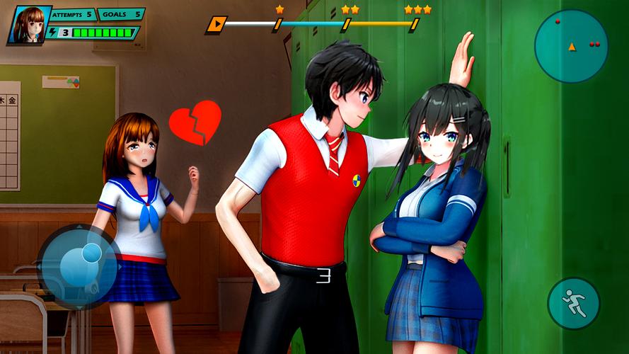 School Love Life: Anime Games Captura de pantalla 3