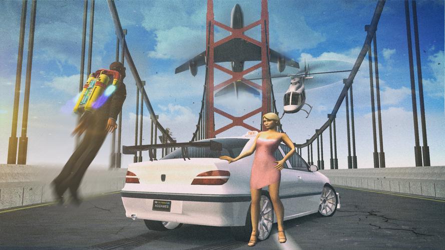 Taxi Driving Games Скриншот 1