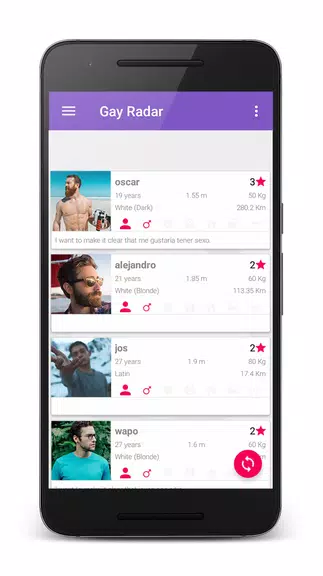 Gay Radar - dating, meeting chat hookup with men. Скриншот 1